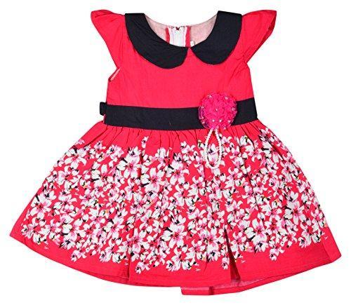 Kuchipoo Baby Girls' Sleeveless Dress (KUC-FRK-162--19-30 months, Pink, 19-30 months) - NEIGHBOUR JOY