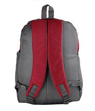 Dussledorf Polyester School Backpack with Laptop Compartment and 2 Bottle Pocket 17 Liters -Grey, Red - NEIGHBOUR JOY