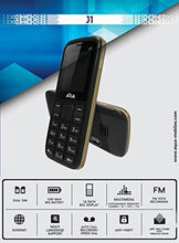 Aqua J1 - 1200 mAh Battery Slim Dual SIM Basic Keypad Mobile Phone with Vibration Feature & Free Earphones - Silver