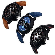 Armado Combo pack of 3 Analogue Blue, Black Dial Mens Watch-Ar-621251 - NEIGHBOUR JOY