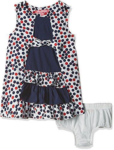 nauti nati Baby Girls' Dress (NAW17-004A-6-12M_Off White) - NEIGHBOUR JOY