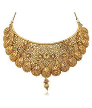 Sukkhi Traditional Gold Plated Kundan Choker Necklace Set for Women