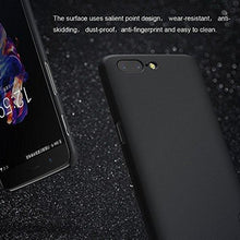 Nillkin Oneplus 5 Case Nillkin Frosted Shield Matte Plastic Slim Fit Case Cover Shell (with Screen protector film) (Frosted) (Black) - NEIGHBOUR JOY