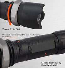 Cree Zoom LED Light Torch 18650 Rechargeable Aluminum Alloy Torch 3 Modes 500LM Ultra Bright Flashlight Long Distance Visible Upto 500 Meter Waterproof Design - NEIGHBOUR JOY