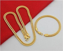 24 Carat Gold Rhodium and Gold Plated Brass Chain for Men - NEIGHBOUR JOY