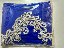 Fresh@Fashion Women's Semi Stitched Georgette 2 Piece Gown (fs1010) (Blue & Cream) (Free Size) - NEIGHBOUR JOY