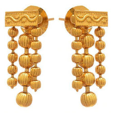 Jfl - Jewellery For Less One Gram Gold Plated Multi Strands Round Gold Bead Necklace With Earrings Set For Women & Girls - NEIGHBOUR JOY