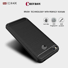 Chevron Xiaomi Redmi 4 [May 2017 Launch] Back Cover Case, Heavy Duty Shock Proof TPU Case for Mi Redmi 4 Mobile Premium Protection, Metallic Black by Chevron - NEIGHBOUR JOY