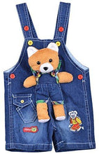Kuchipoo Baby Boys Dungaree Set (KUC-DUN-122, Blue & Red, 0.6-1 Years) - NEIGHBOUR JOY