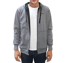 AWG Men's Black Melange Grindle Hoodie Sweatshirt with Zip - NEIGHBOUR JOY