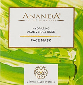 Ananda Hydrating Mask, Aloevera and Rose, 100g