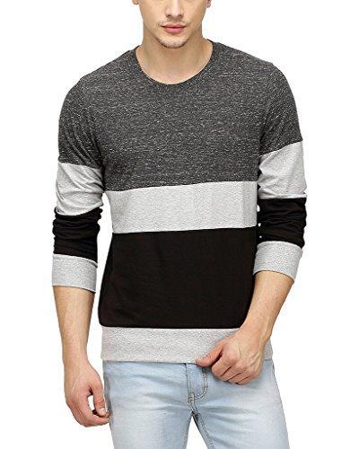 Campus Sutra Men Tri Colour Full Sleeve T-Shirt - NEIGHBOUR JOY