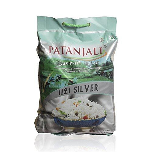 Patanjali Basmati Rice - Silver, 5kg Bag - NEIGHBOUR JOY