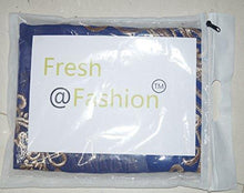 Fresh@Fashion Women's Semi Stitched Georgette 2 Piece Gown (fs1010) (Blue & Cream) (Free Size) - NEIGHBOUR JOY