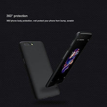 Nillkin Oneplus 5 Case Nillkin Frosted Shield Matte Plastic Slim Fit Case Cover Shell (with Screen protector film) (Frosted) (Black) - NEIGHBOUR JOY