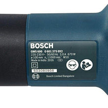 Bosch GWS 600 Professional Angle Grinder, Blue - NEIGHBOUR JOY