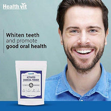 Healthvit Activated Charcoal 100gm For Face Mask, Detoxifies, Helps with Digestion