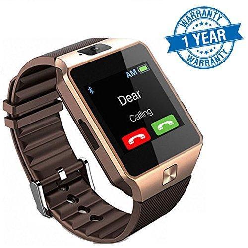 Captcha Touch Screen Bluetooth Smart Watch With Sim Card Slot Watch Phone Remote Camera Compatible with Oppo Neo 7 4G (Gold/Silver) - NEIGHBOUR JOY