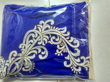 Fresh@Fashion Women's Semi Stitched Georgette 2 Piece Gown (fs1010) (Blue & Cream) (Free Size) - NEIGHBOUR JOY