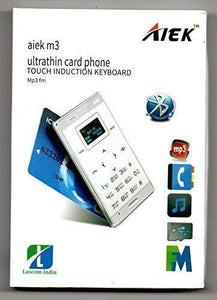 AIEK M3 ULTRA SLIMMEST CREDIT CARD SIZE MOBILE PHONE GOLDEN