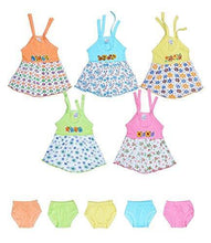 Sathiyas baby Girls Colorful Gowns with Jettys - Pack of 5 - NEIGHBOUR JOY