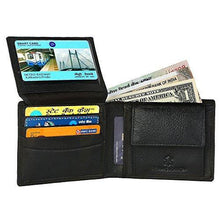 WildHorn Pure Luxuries Genuine 8 card Black Men's Leather Wallet