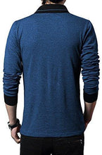 Seven Rocks Men's V-Neck Cotton Tshirt "Unique Neck Navy Melange" (Medium) - NEIGHBOUR JOY