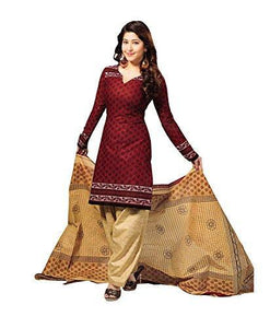 Vaamsi Women's  Salwar Suit Dress Material(Cocp6_Maroon_Free Size)