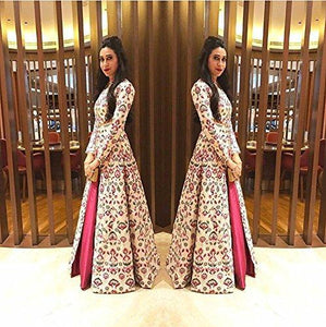 Aarna Fashion's New gowns for women party wear lehenga choli for women party wear salwar suits for women stitched dress materials for women navratri special Long Gown Printed gown - NEIGHBOUR JOY