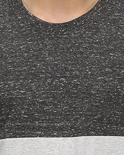 Campus Sutra Men's Cotton T-Shirt (SS16PRM_RNFSTRI_M_PLN_CHGRBL_M_Charcoal_Medium) - NEIGHBOUR JOY