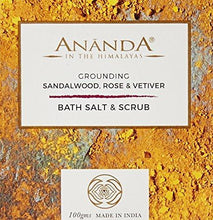 Ananda Grounding Body Scrub and Bath Salt, 100g