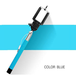 22-100cm Portable Extendable Handheld Monopod Audio Cable Wired Palo Selfie Stick Self-Pole Artifact For Iphone Samsung Android - NEIGHBOUR JOY