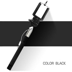 22-100cm Portable Extendable Handheld Monopod Audio Cable Wired Palo Selfie Stick Self-Pole Artifact For Iphone Samsung Android - NEIGHBOUR JOY