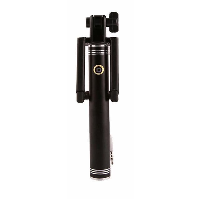 Hot! Universal 17-80CM Luxury Mini Selfie Stick Tripod Monopod for Iphone samsung Android IOS Wired Palo Self Groove Camera Para - NEIGHBOUR JOY